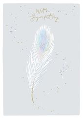 Feather Sympathy Card