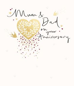 For You Mum and Dad Anniversary Card