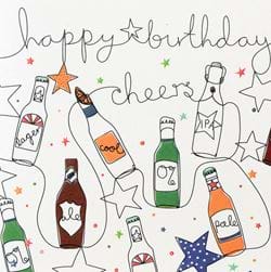 Bottles of Beer Birthday Card