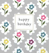 Pretty Flowers Birthday Card
