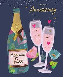 Celebration Fizz Anniversary Card