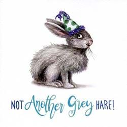 Not Another Grey Hare Birthday Card