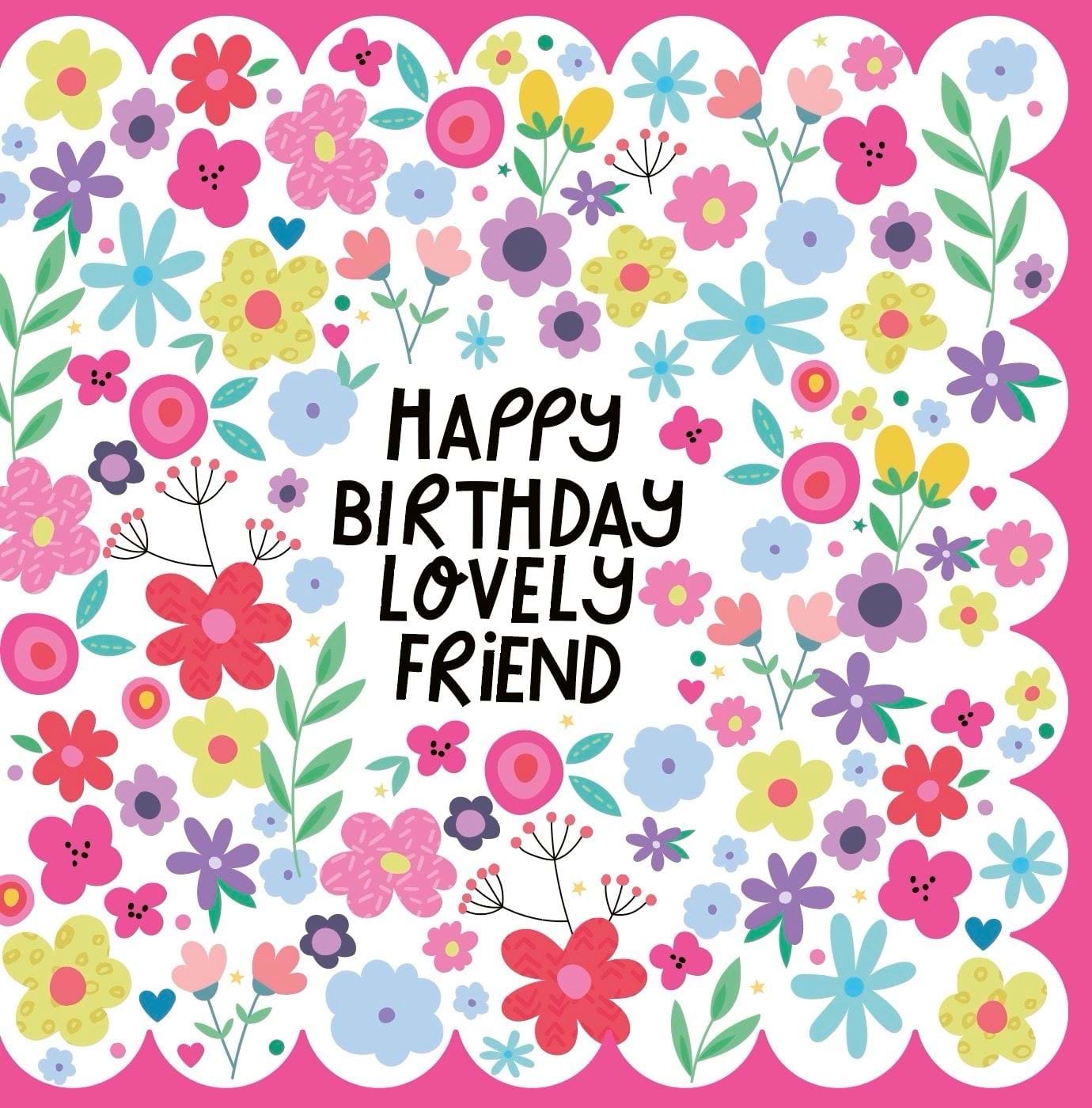 Lovely Friend Birthday Card