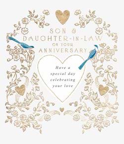 Son and Daughter-in-law Anniversary Card