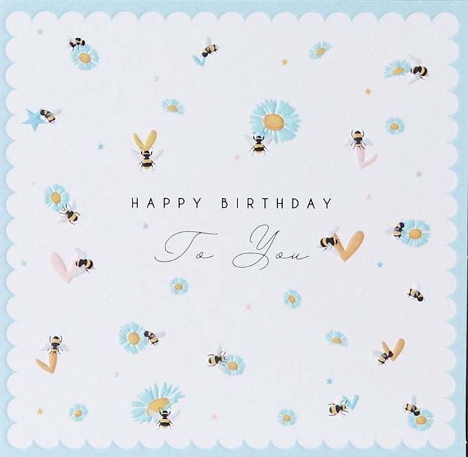 Bees Birthday Card