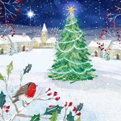 Christmas Tree Village - Personalised Christmas Card