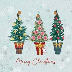 Christmas Trees - Personalised Christmas Card