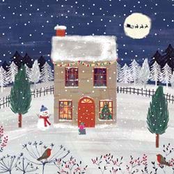 Midnight House - Personalised Christmas Card