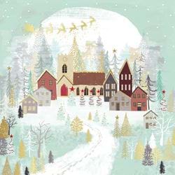 Village Church - Personalised Christmas Card