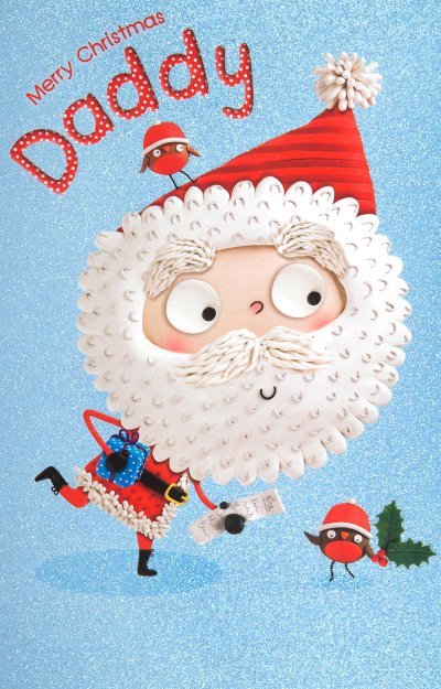 Marzipan Santa Daddy Christmas Card