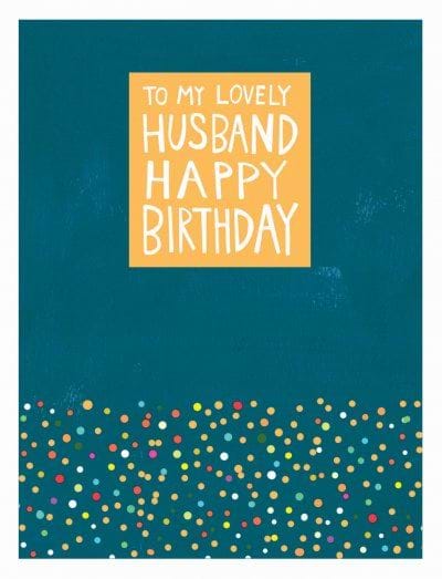 Dots Husband Birthday Card