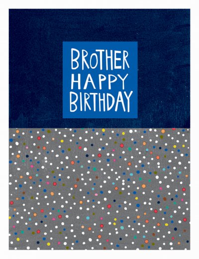 Dots Brother Birthday Card