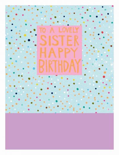 Dots Sister Birthday Card