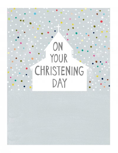 Dots Christening Card