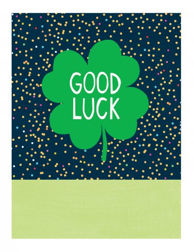 Clover Good Luck Card