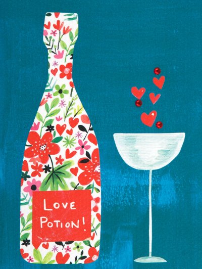 Love Potion Valentines Day Card