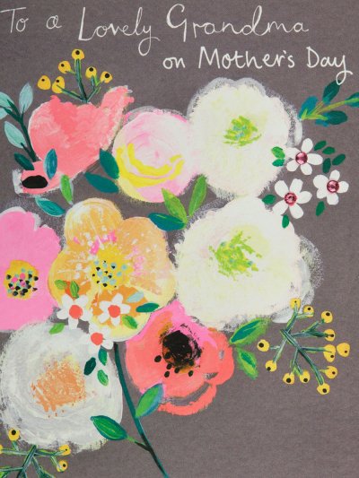 Flowers Grandma Mothers Day Card