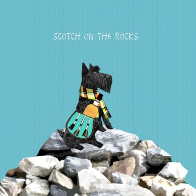 Scotch on the Rocks Greeting Card