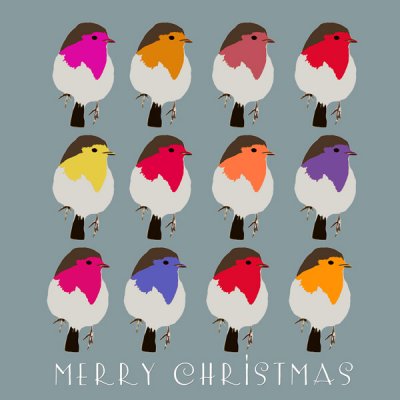 Robins Christmas Card
