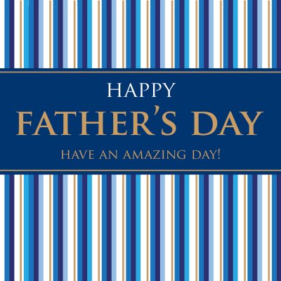Stripes Father's Day Card