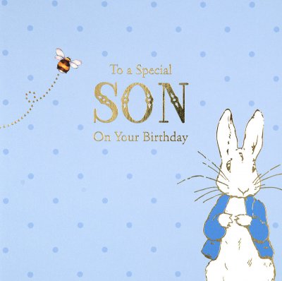 Peter Rabbit Son Birthday Card