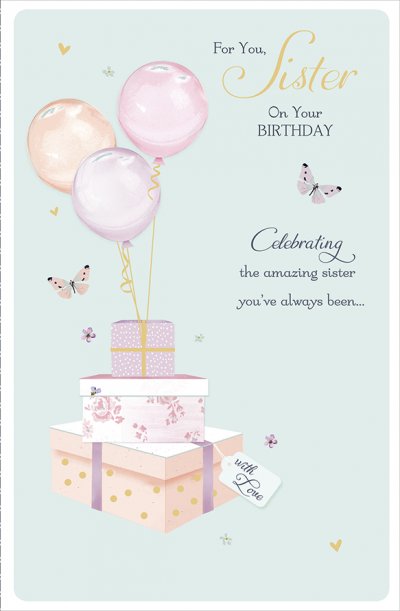 Celebrate Sister Birthday Card