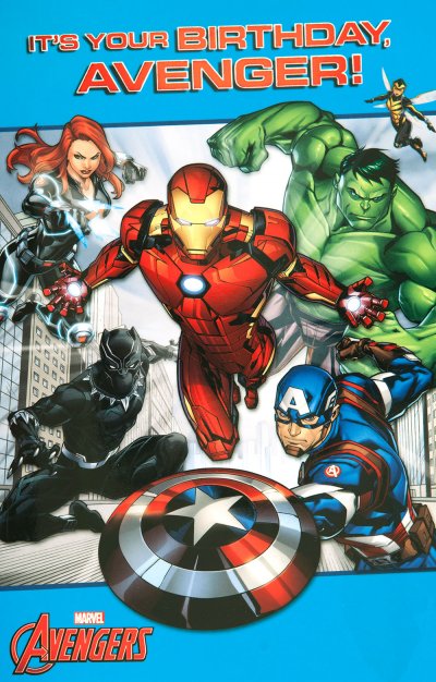 Marvel Avengers Birthday Card