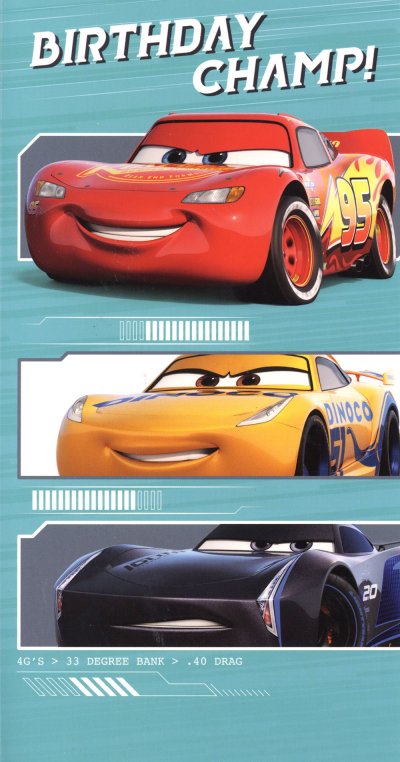 Cars Birthday Card