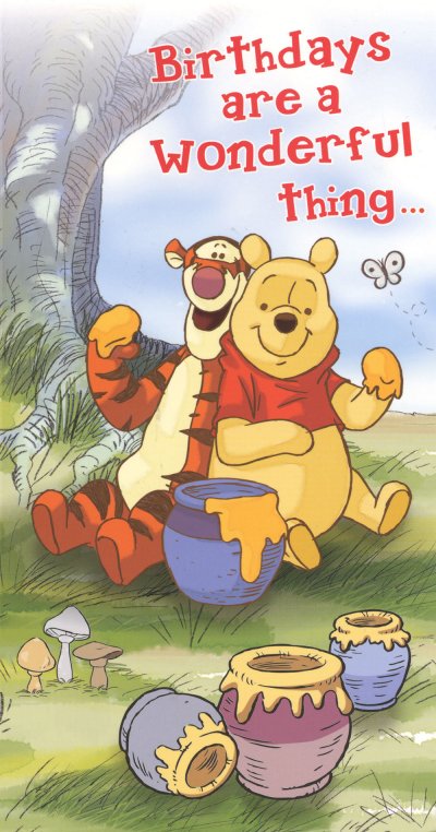 Winnie the Pooh Birthday Card