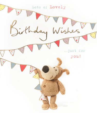 Bunting Wishes Birthday Card