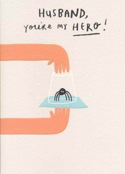Hero Husband Birthday Card