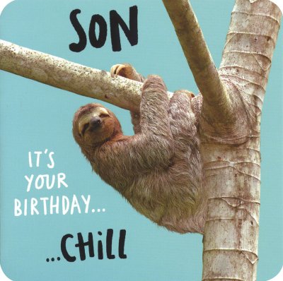 Chill Son Birthday Card