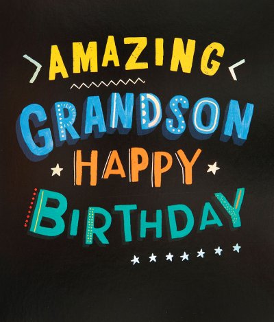 Amazing Grandson Birthday Card