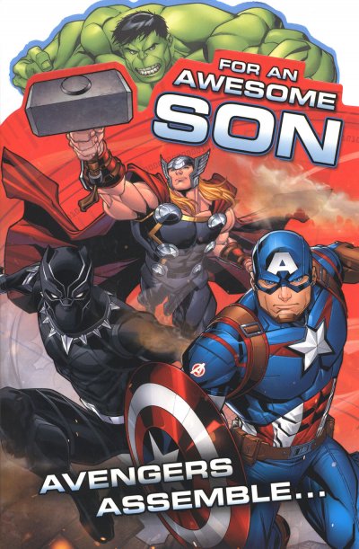 Avengers Son Birthday Card