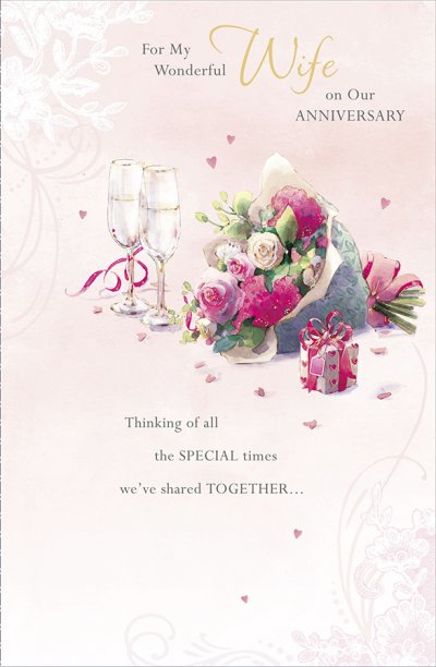 Wonderful Wife Anniversary Card