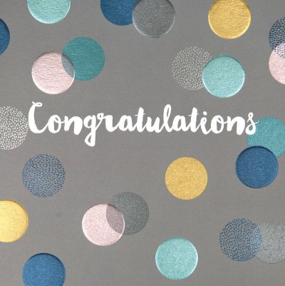 Spots Congratulations Card