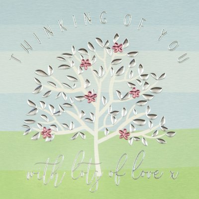 Pink Flower Tree Thinking of You