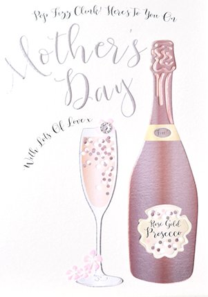 Prosecco Mothers Day Card