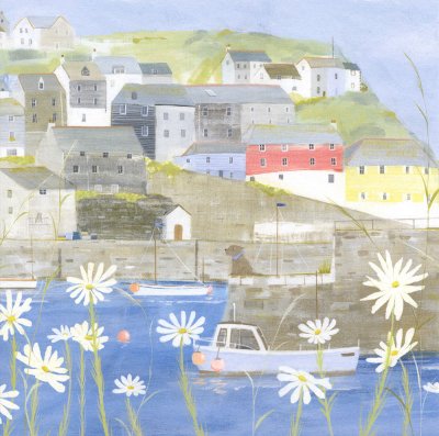 Fishing Village Greeting Card