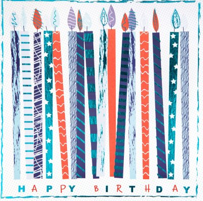 Candles Birthday Card