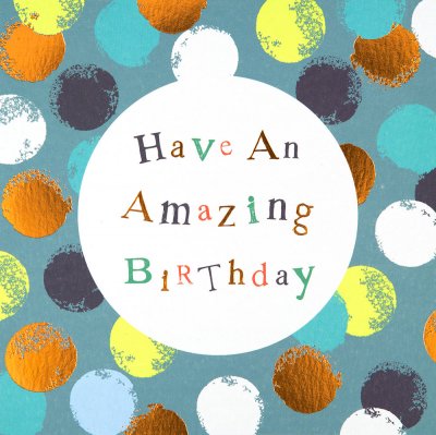 Spots Amazing Birthday Card