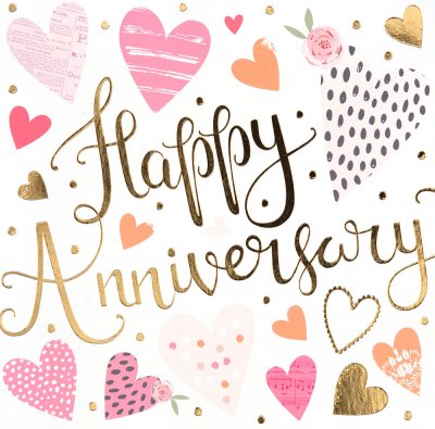 Hearts Anniversary Card