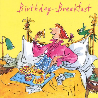Breakfast Birthday Card