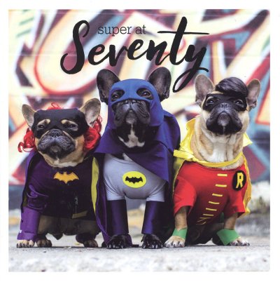 Super at 70 Birthday Card
