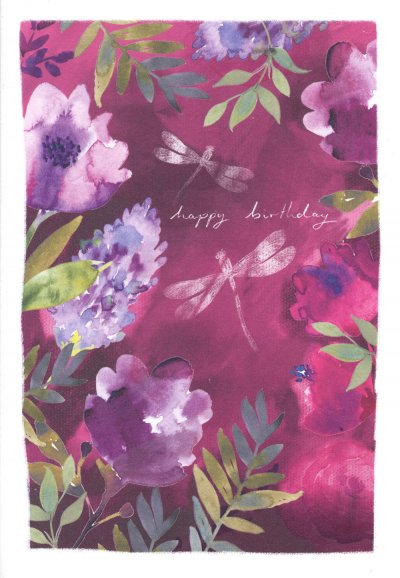 Dragonflies Birthday Card