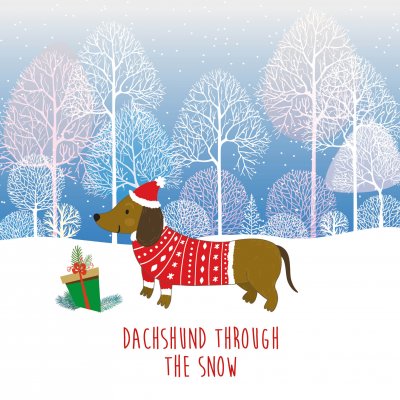 Dachshund in Snow MND Association Christmas Pack (10)