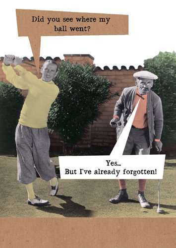 Forgotten Ball Birthday Card