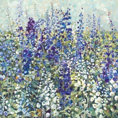 Delphiniums Greetings Card