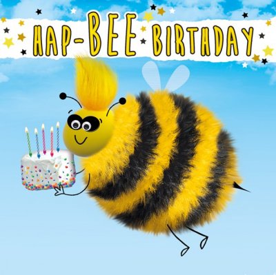 Hap bee Birthday Card