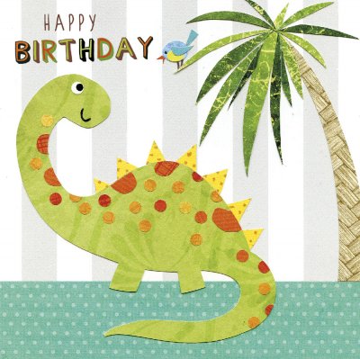 Dinosaur Kids Birthday Card